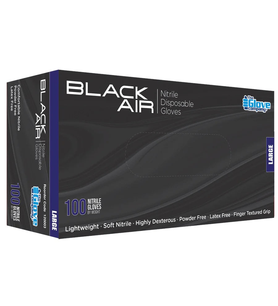 Black Air Nitrile Gloves - Small