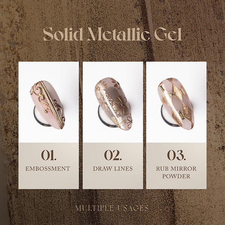 Gulauri Essence Metallic Gel - Silver