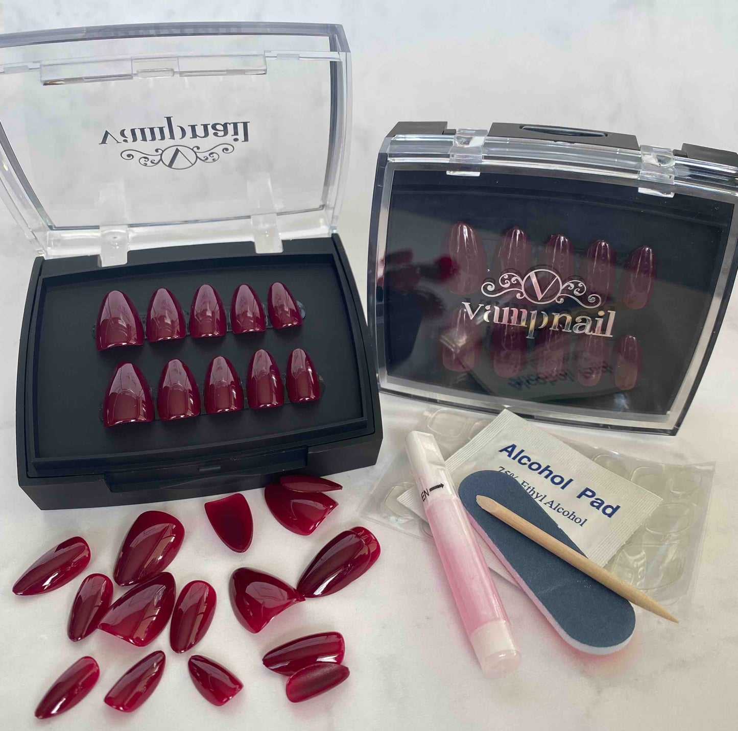 Press on Gel Nails - Merlot