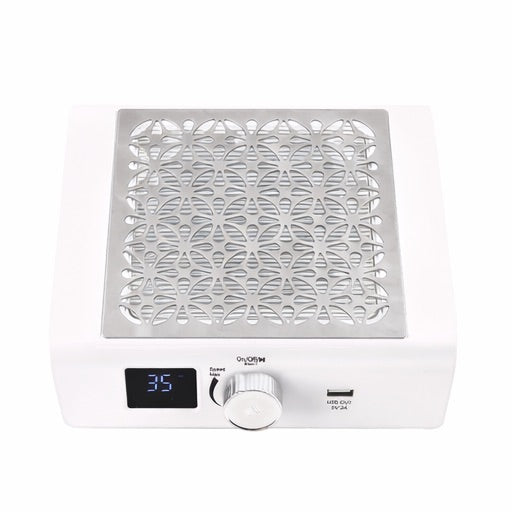 85W Brushless Nail Dust Collector - White