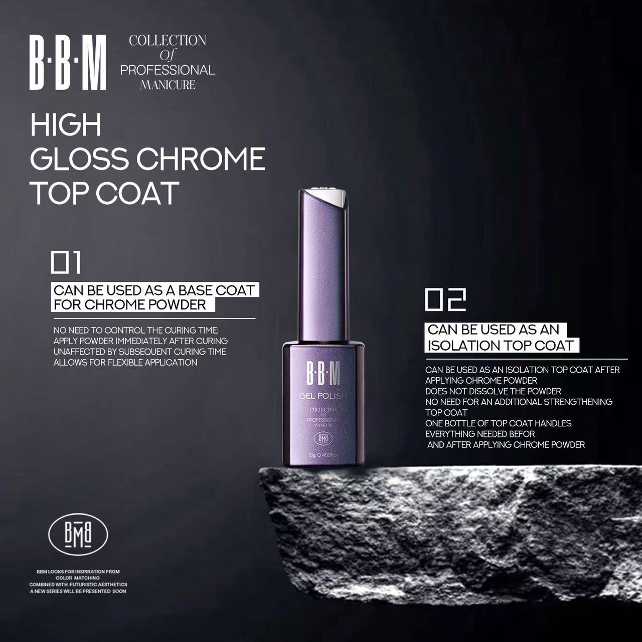 Barbie Mirage 2 n 1 Mirror Chrome Base & Top Coat