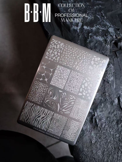 Barbie Mirage Stamping Plate - B003 Animal Texture