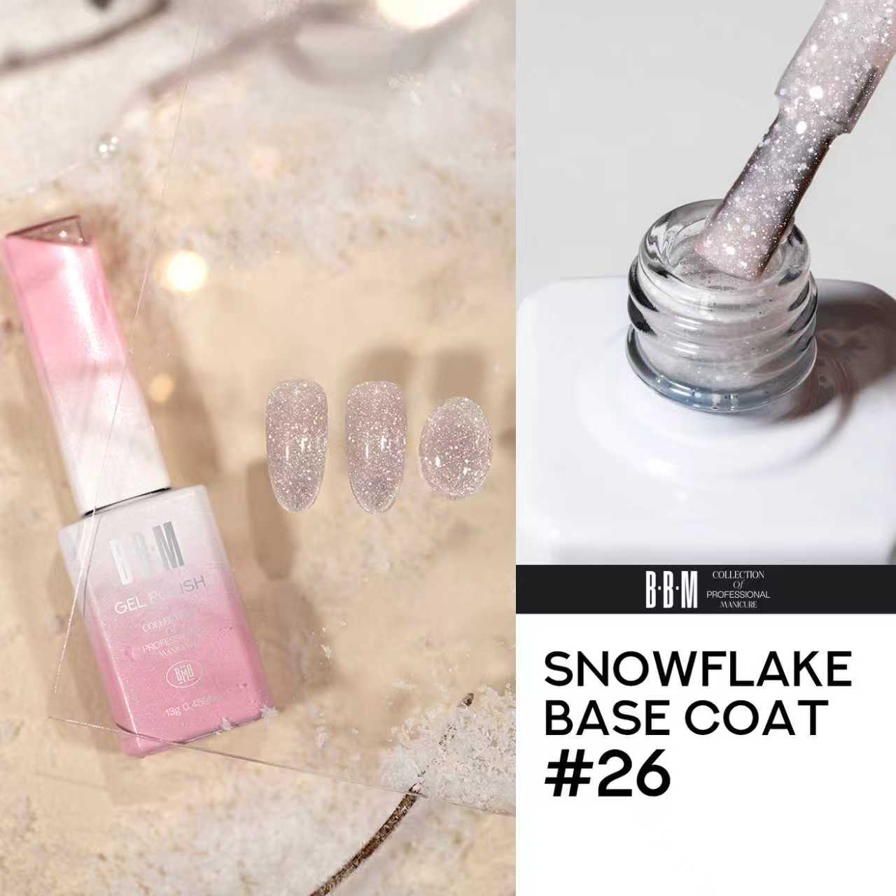 BBM Snowflake Base Coat Collection - HEMA & TPO Free