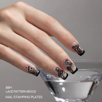 Barbie Mirage Stamping Plate - Lace B1002