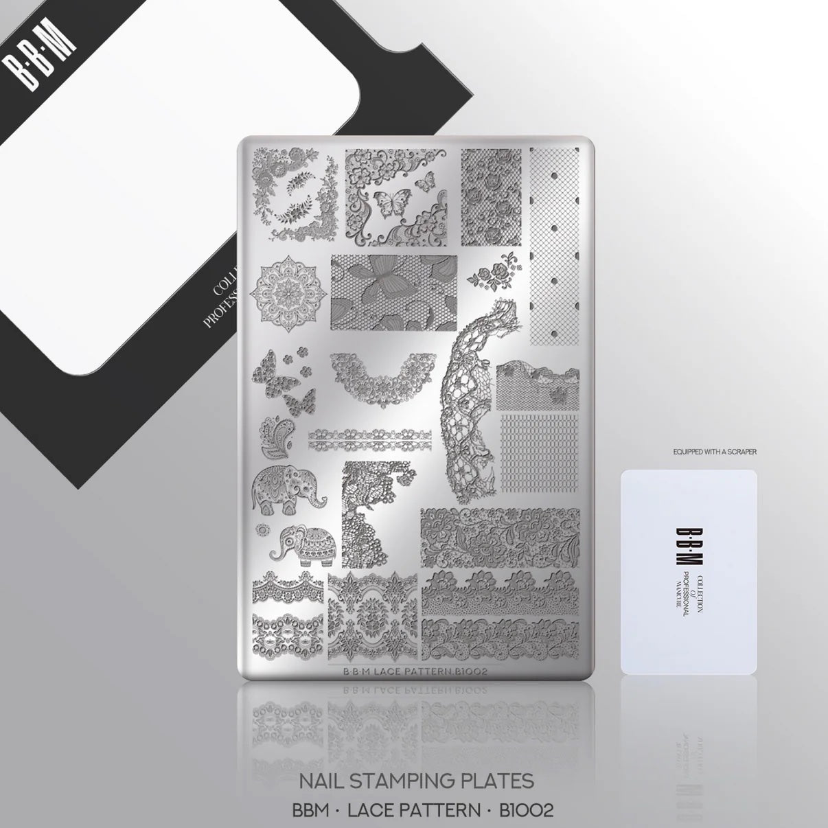 Barbie Mirage Stamping Plate - Lace B1002