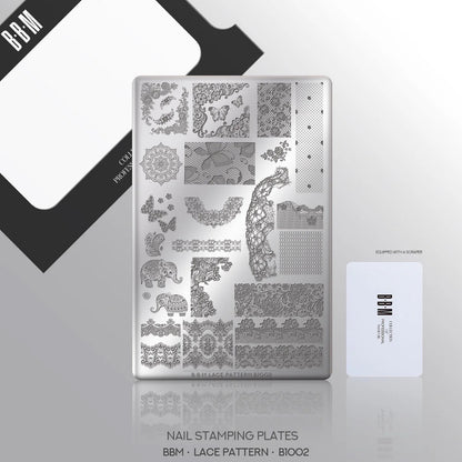 Barbie Mirage Stamping Plate - Lace B1002