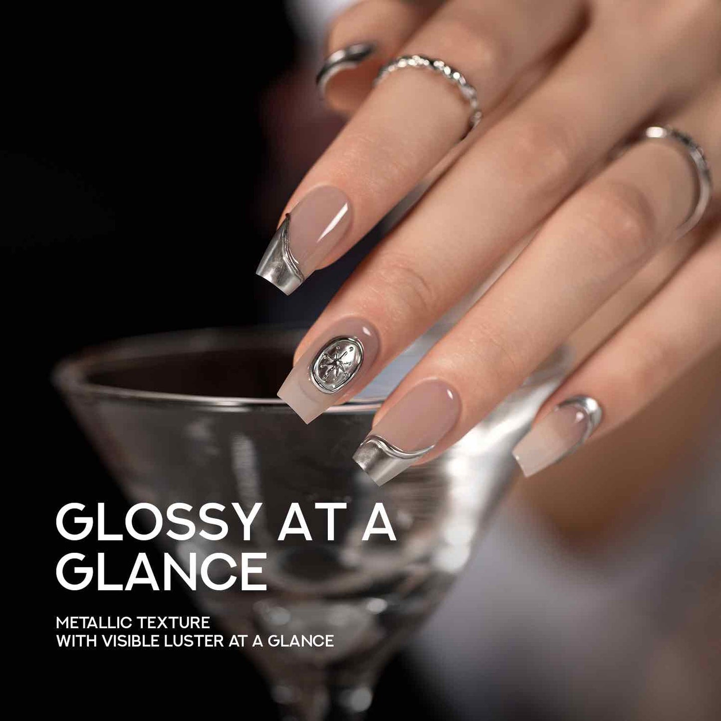 Barbie Blooming Liquid Metallic Silver