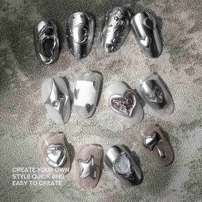 Barbie Blooming Liquid Metallic Silver