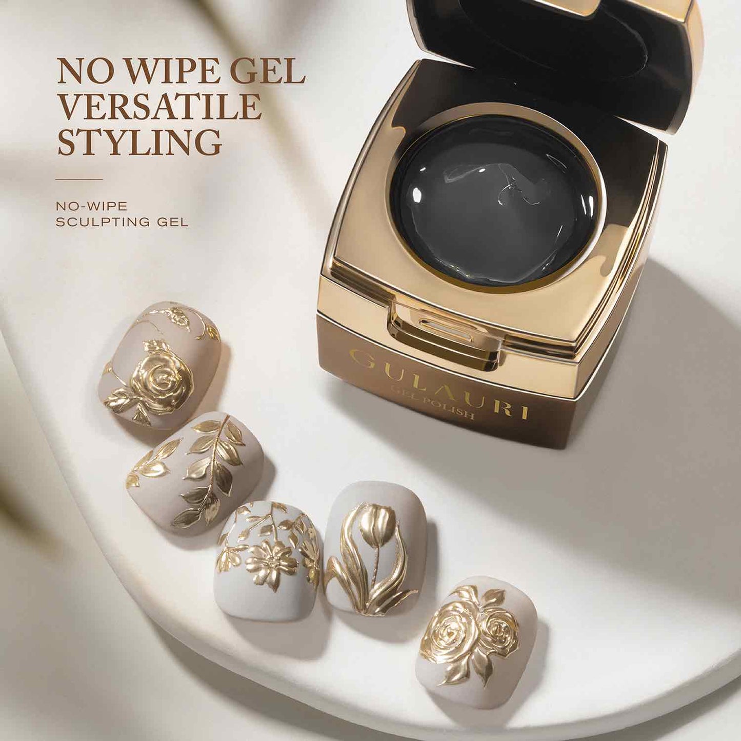 Gulauri 3D Sculpting Gel | No-Wipe Gel - Clear 20gm