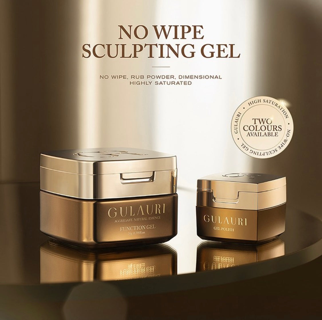 Gulauri 3D Sculpting Gel | No-Wipe Gel - Clear 20gm