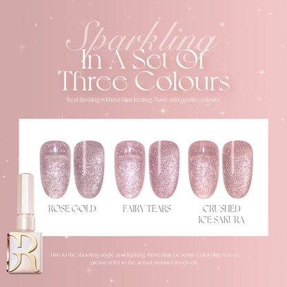 Gulauri Flashing Glitter Gel 3 pack