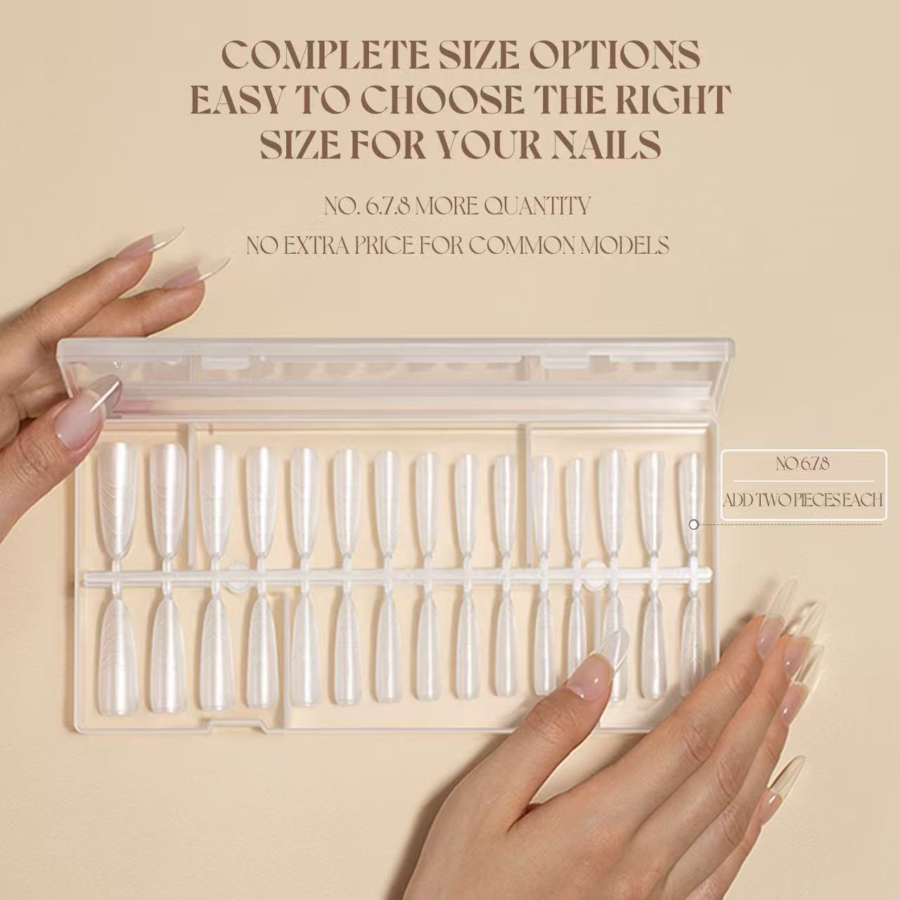 Gulauri Half Cover Soft Gel Tips - Long Almond 240pce