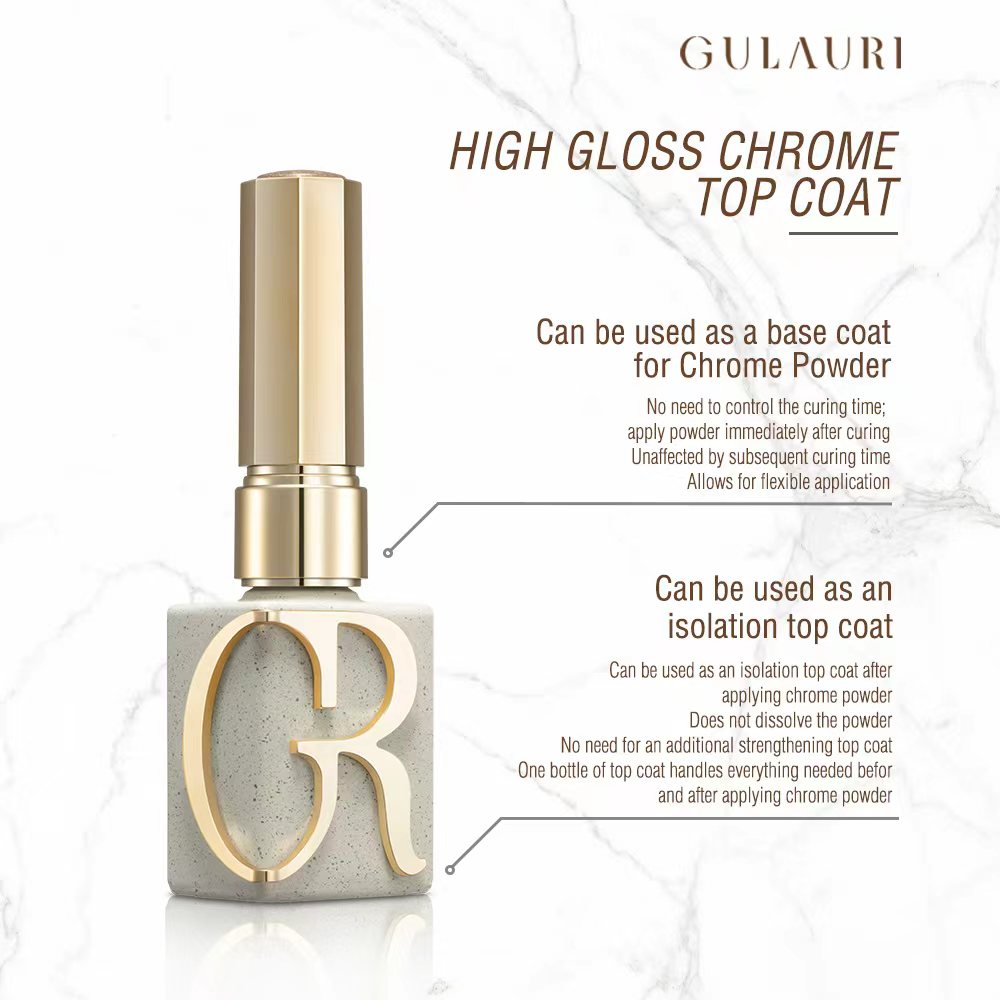 Gulauri 2 n 1 Mirror Chrome Base & Top Coat