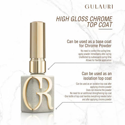 Gulauri 2 n 1 Mirror Chrome Base & Top Coat
