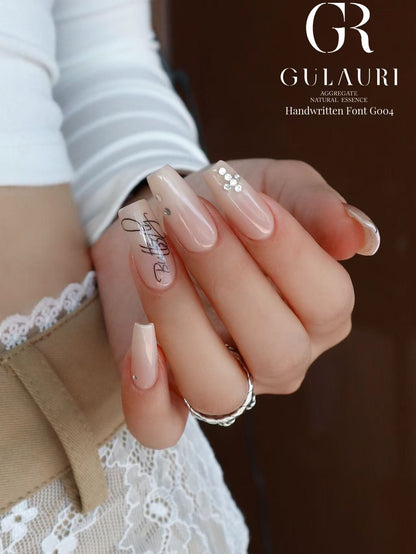 Gulauri Stamping Plate - Hand Written Font G004