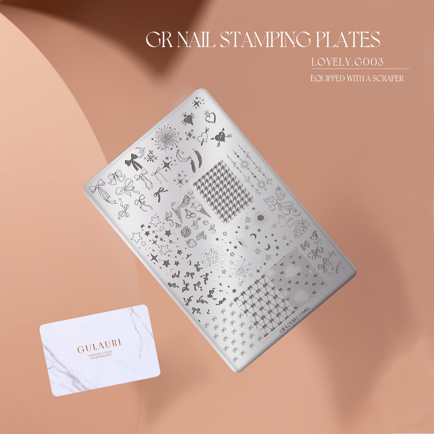 Gulauri Stamping Plate - Lovely G003