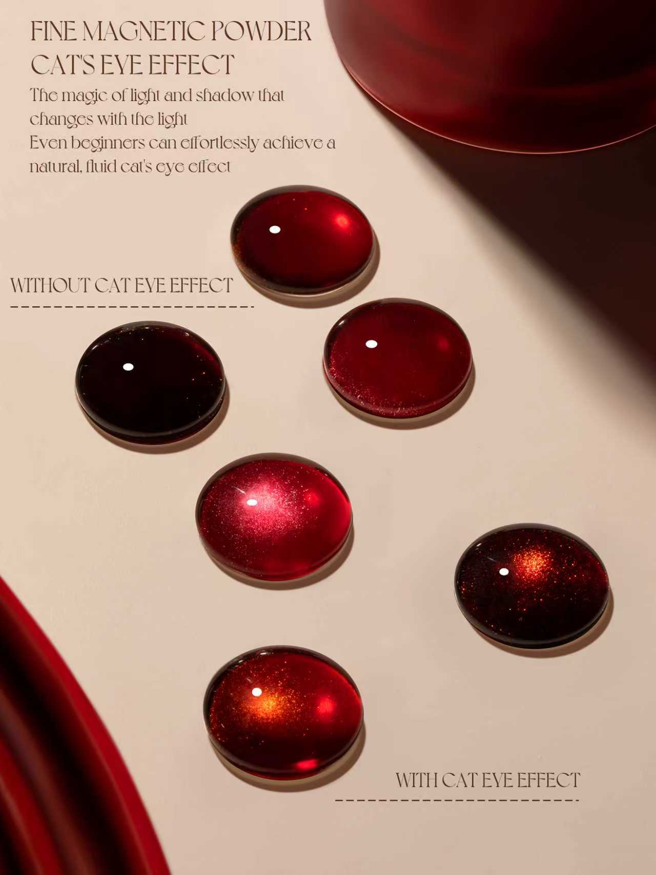 Gulauri Ruby Cats Eye Gel 3 pk