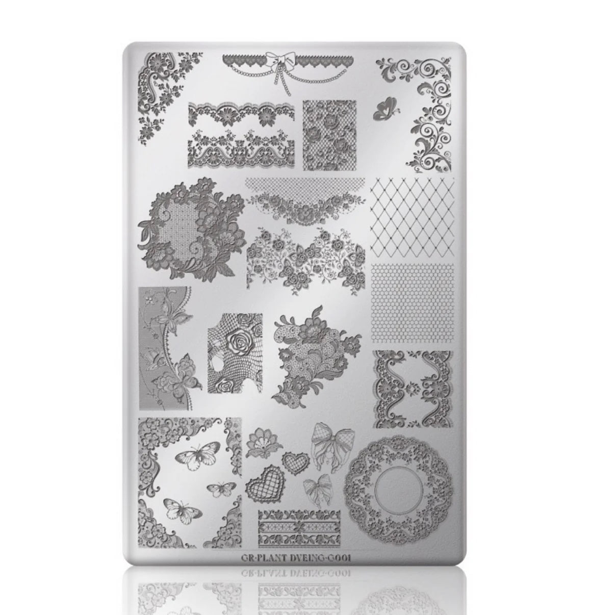 Gulauri Stamping Plate - Delicate Pattern G001