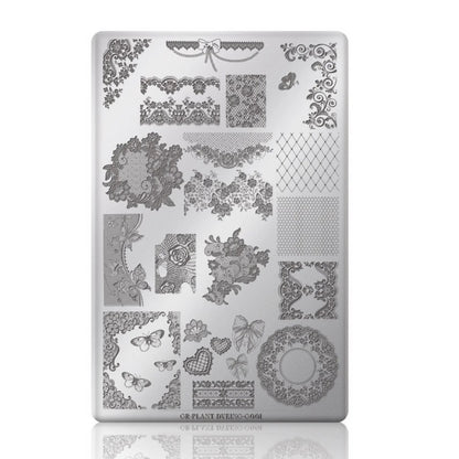 Gulauri Stamping Plate - Delicate Pattern G001