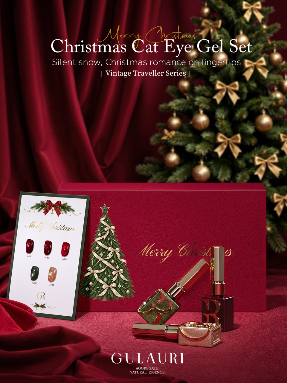 Gulauri Christmas Cat Eye Gel Collection 🎄✨