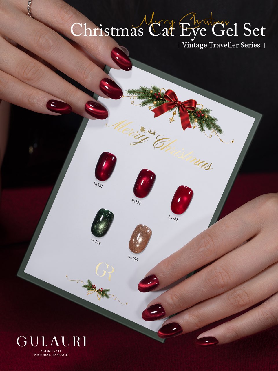 Gulauri Christmas Cat Eye Gel Collection 🎄✨