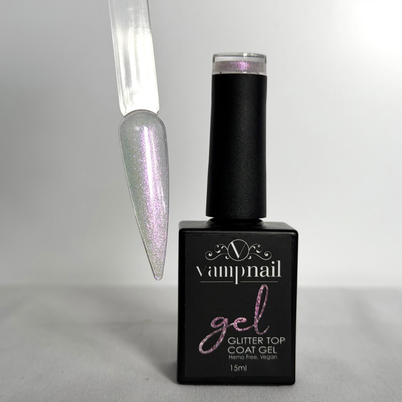 Vamp Glitter Top Coat GTC01 - Rose Whisper
