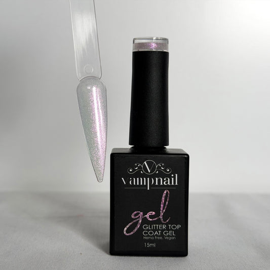 Vamp Glitter Top Coat GTC05 - Sunset Petal