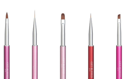 Get Buffed Pro Nail Art Brush 5pk