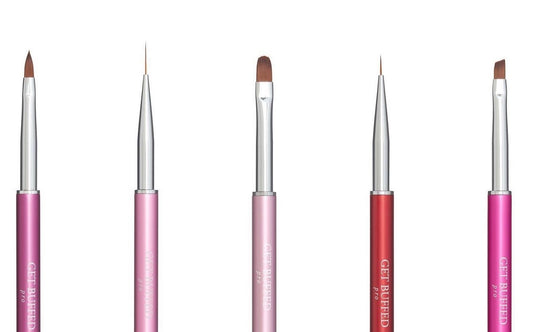 Get Buffed Pro Nail Art Brush 5pk