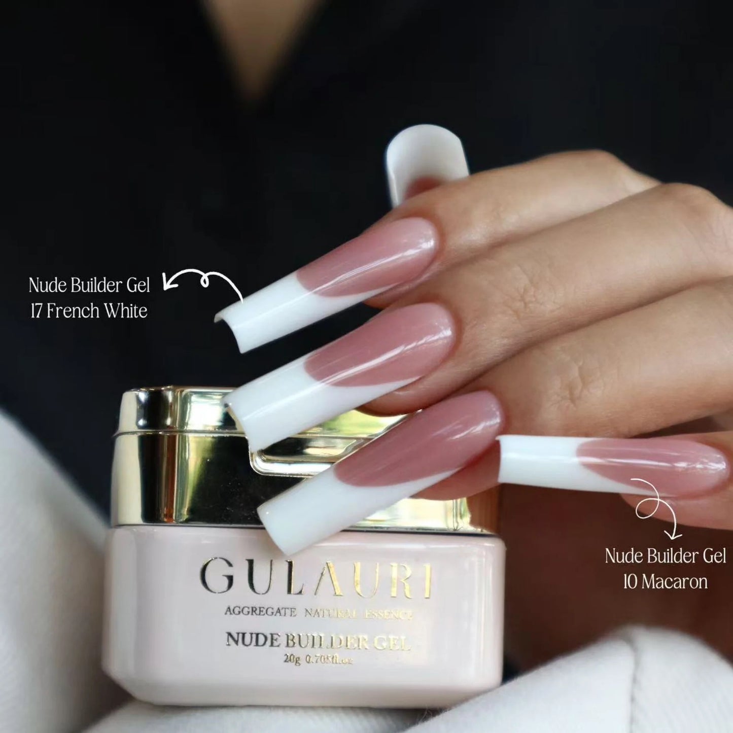 Gulauri Builder Gel 20g - #17 French White