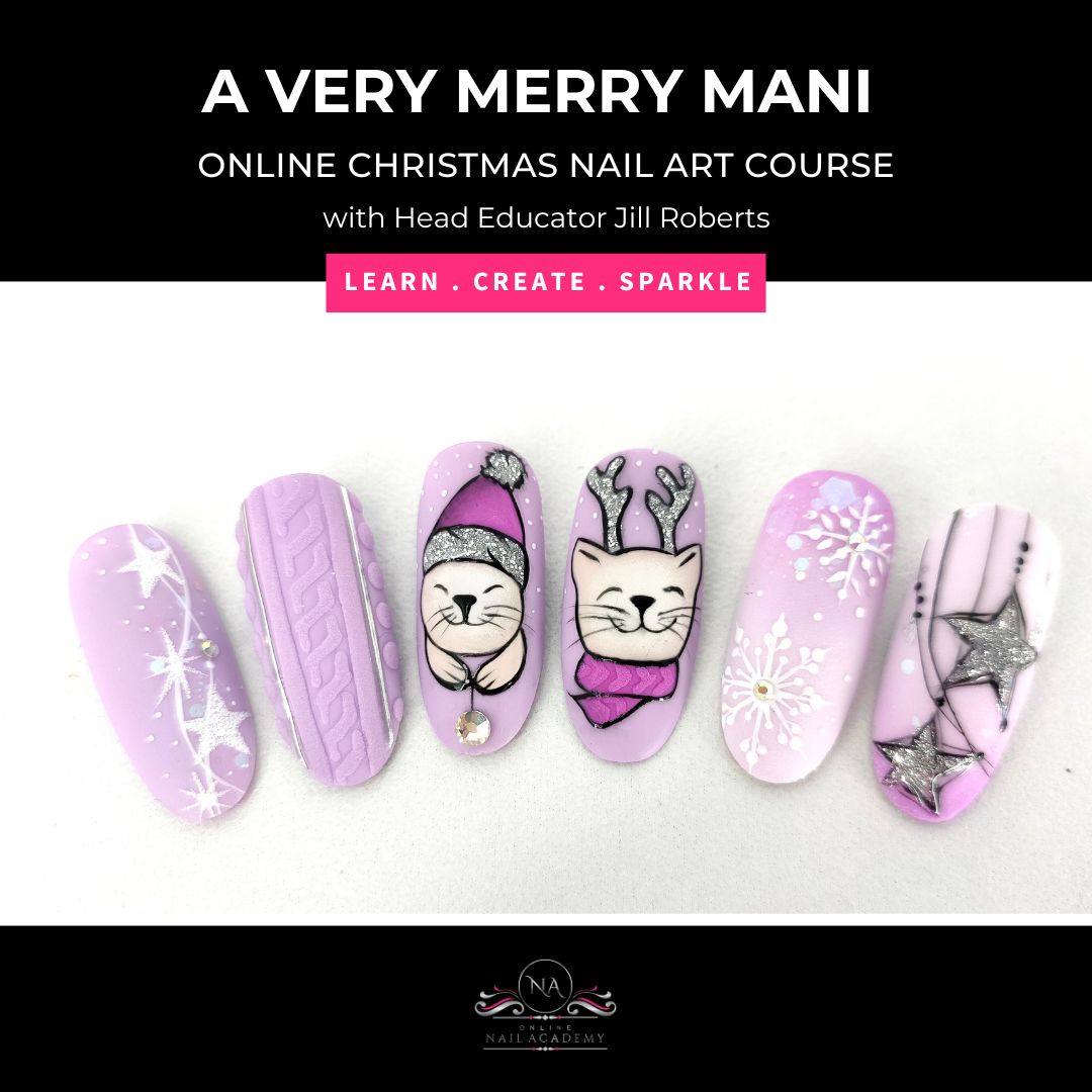 A VERY MERRY MANI – Online Christmas Nail Art Course