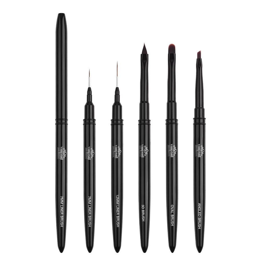 Vamp Nail Art Brush Set 5pk