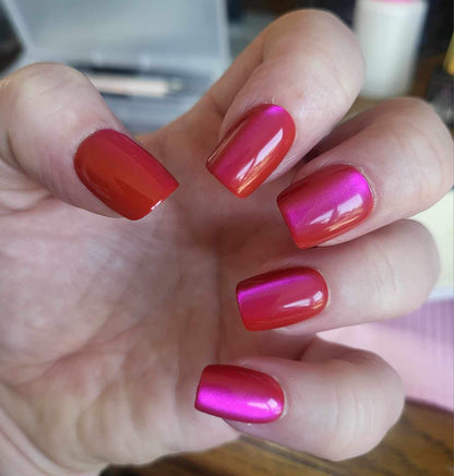 Press On Gel Nails - Cerise