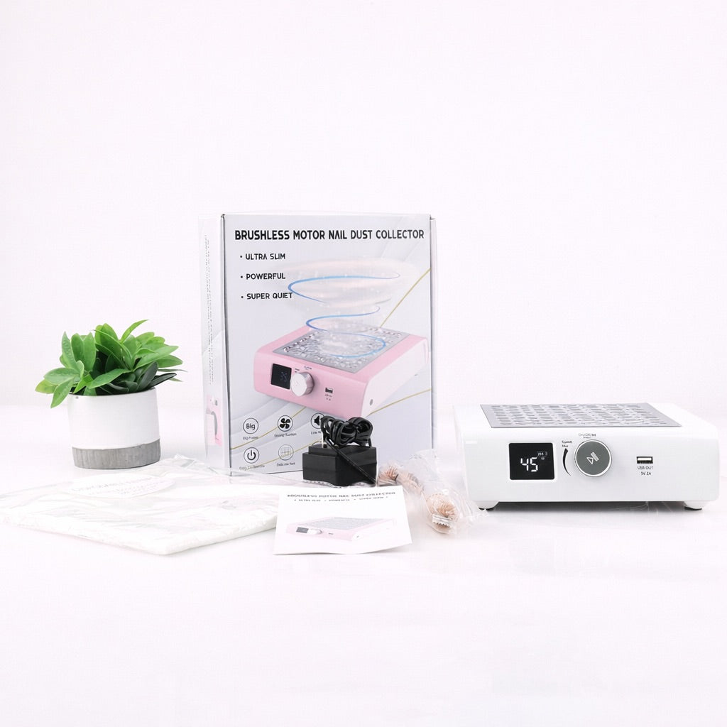 85W Brushless Nail Dust Collector  - White