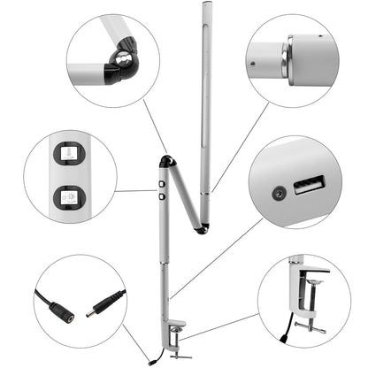 360° Adjustable LED Nail Lamp – Slimline Table Lamp