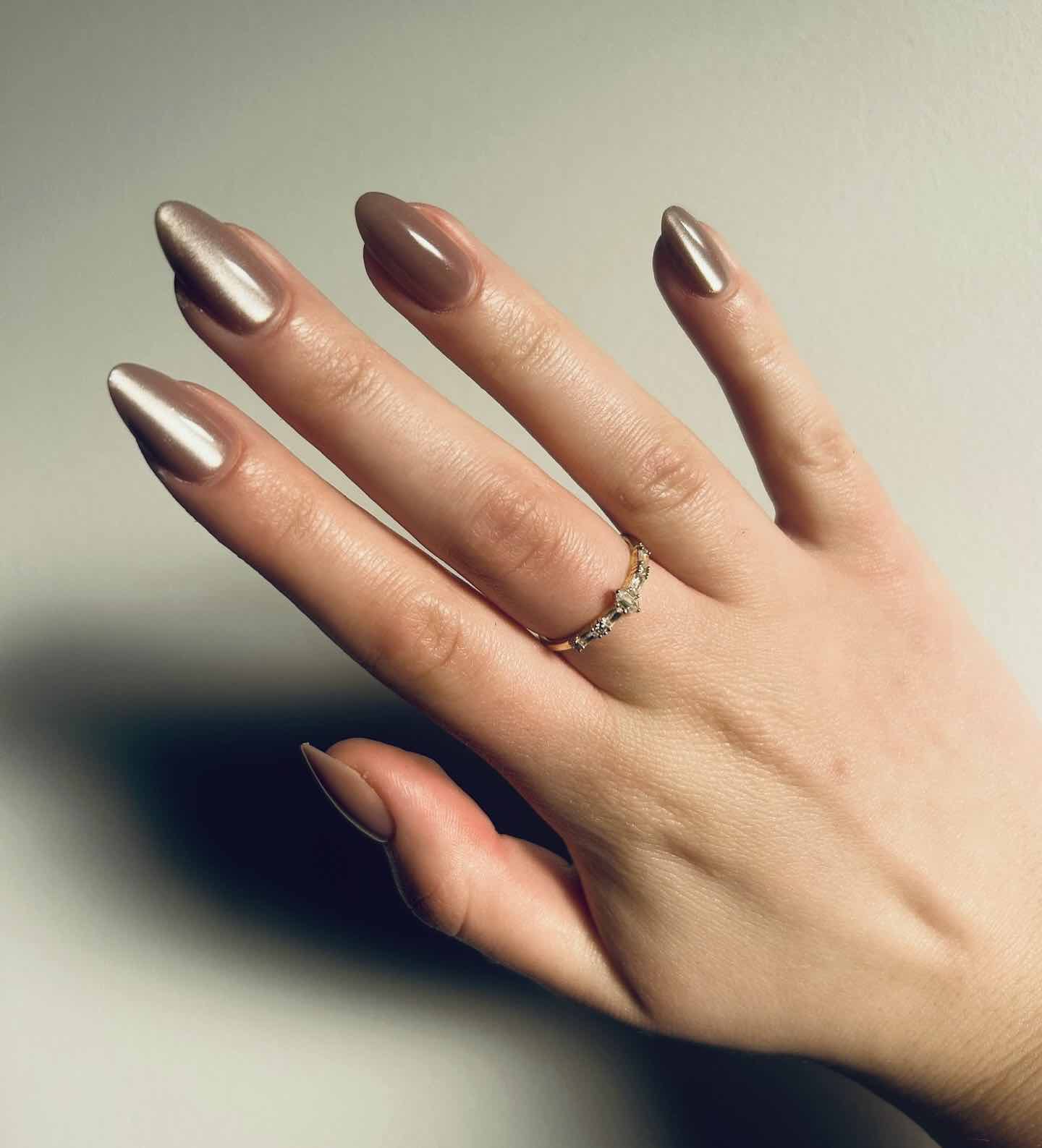 Press On Gel Nails - Cafe Latte
