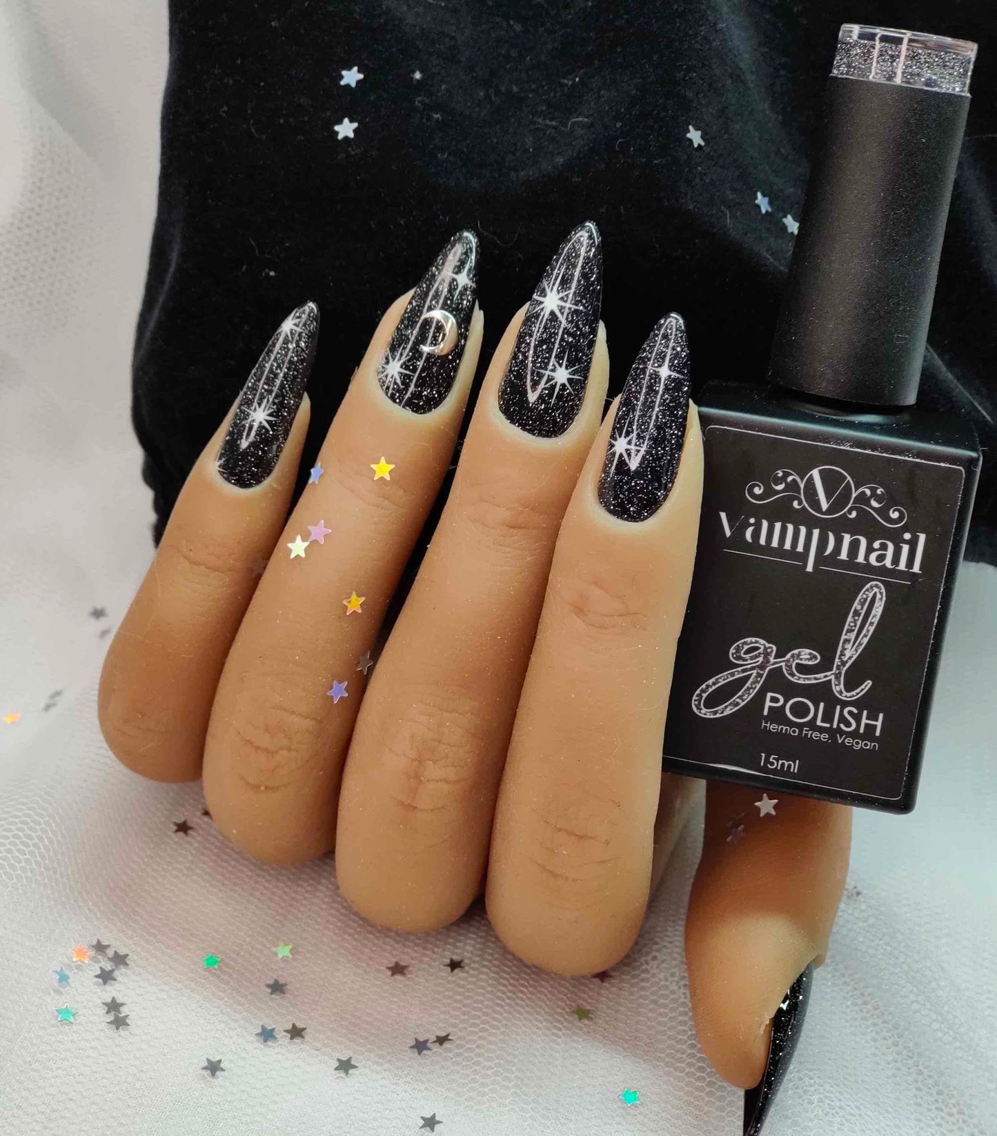Vamp Glitter Gel VG02 - Onyx