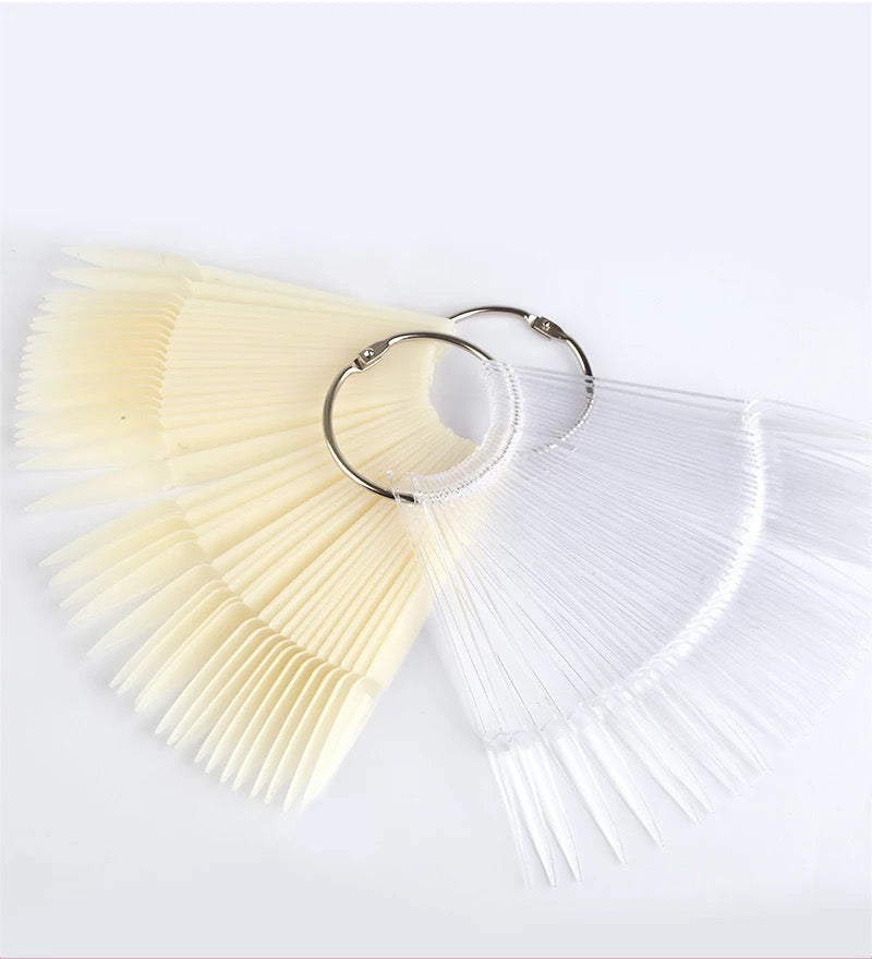 Polish Colour Tip Fan Display Stiletto