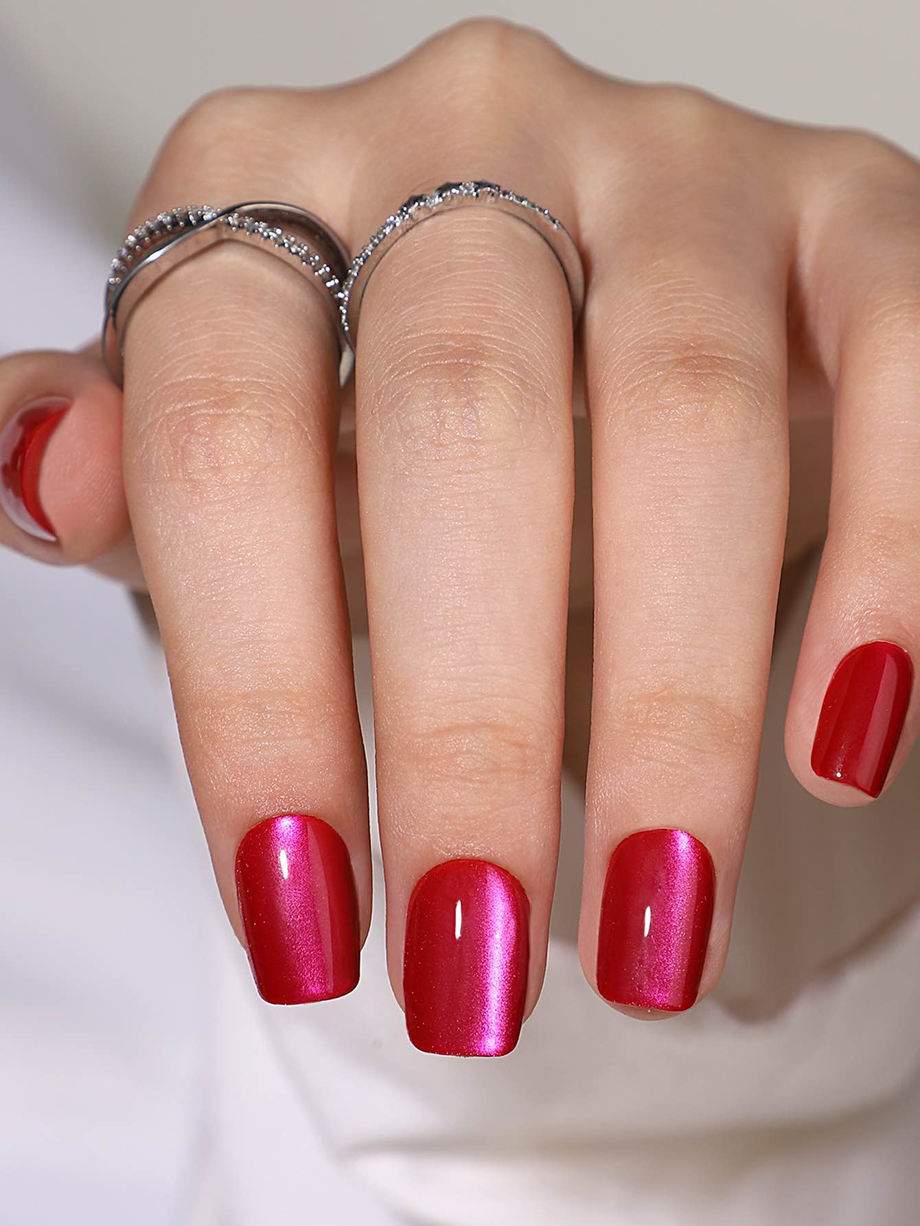 Press On Gel Nails - Cerise