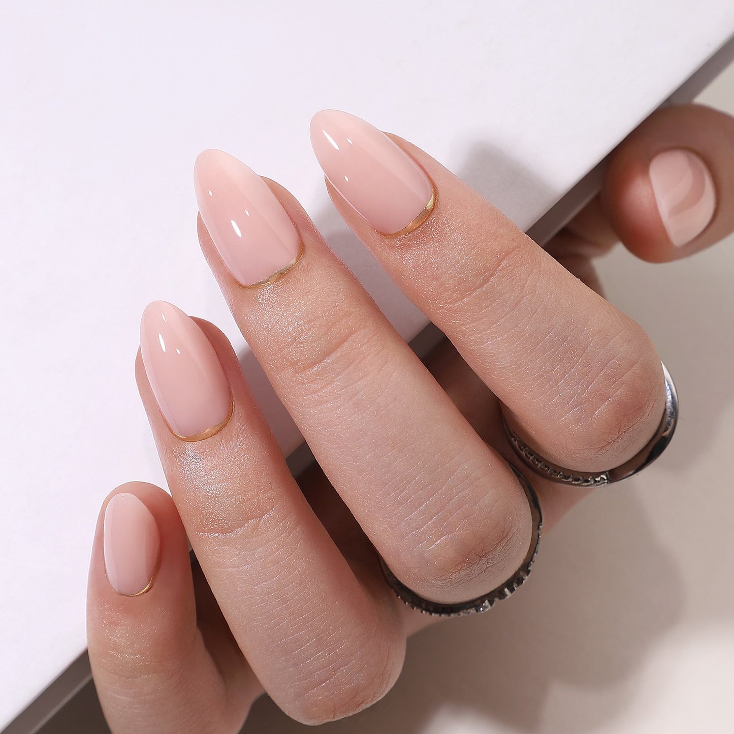 Press on Gel Nails - Dior Crescent