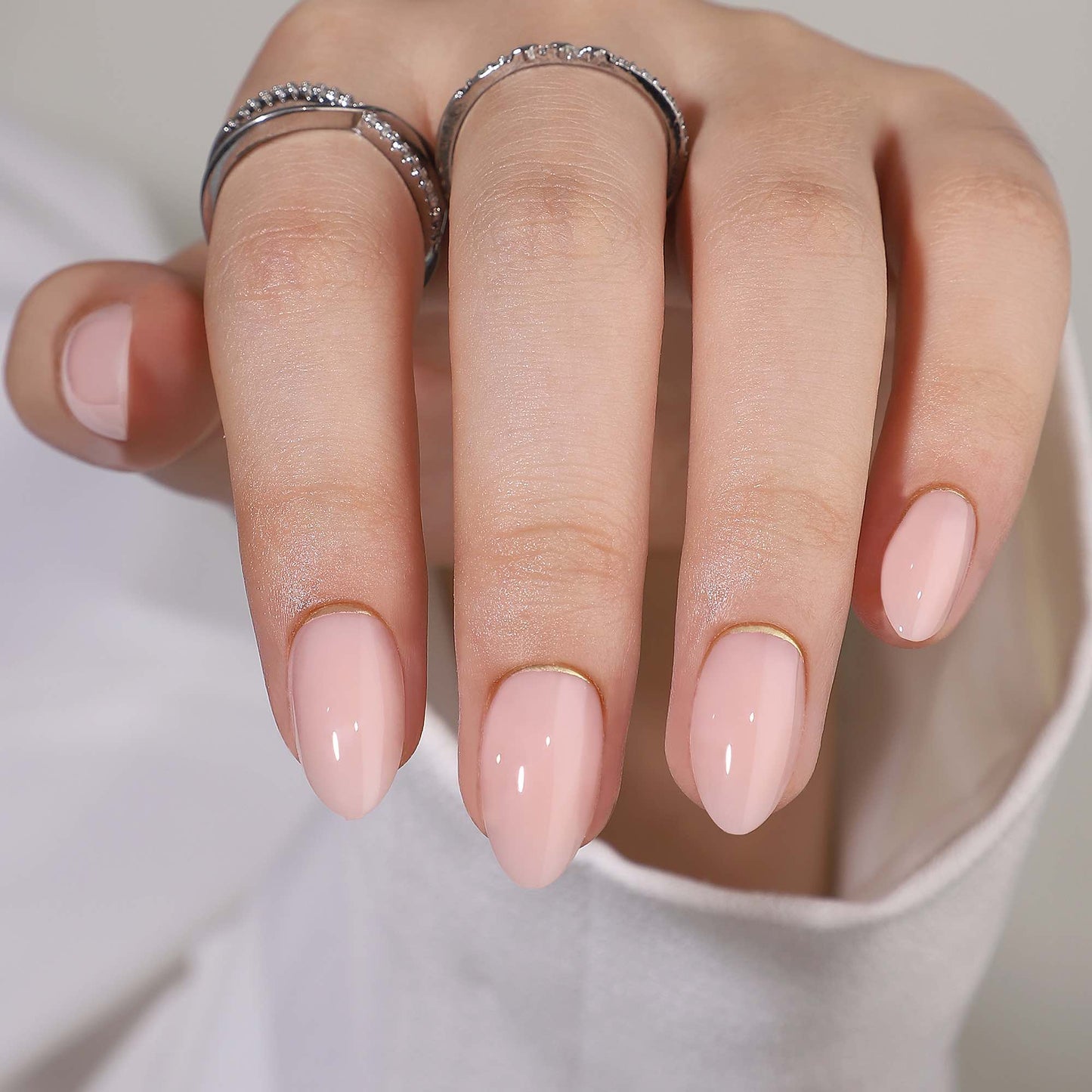 Press on Gel Nails - Dior Crescent
